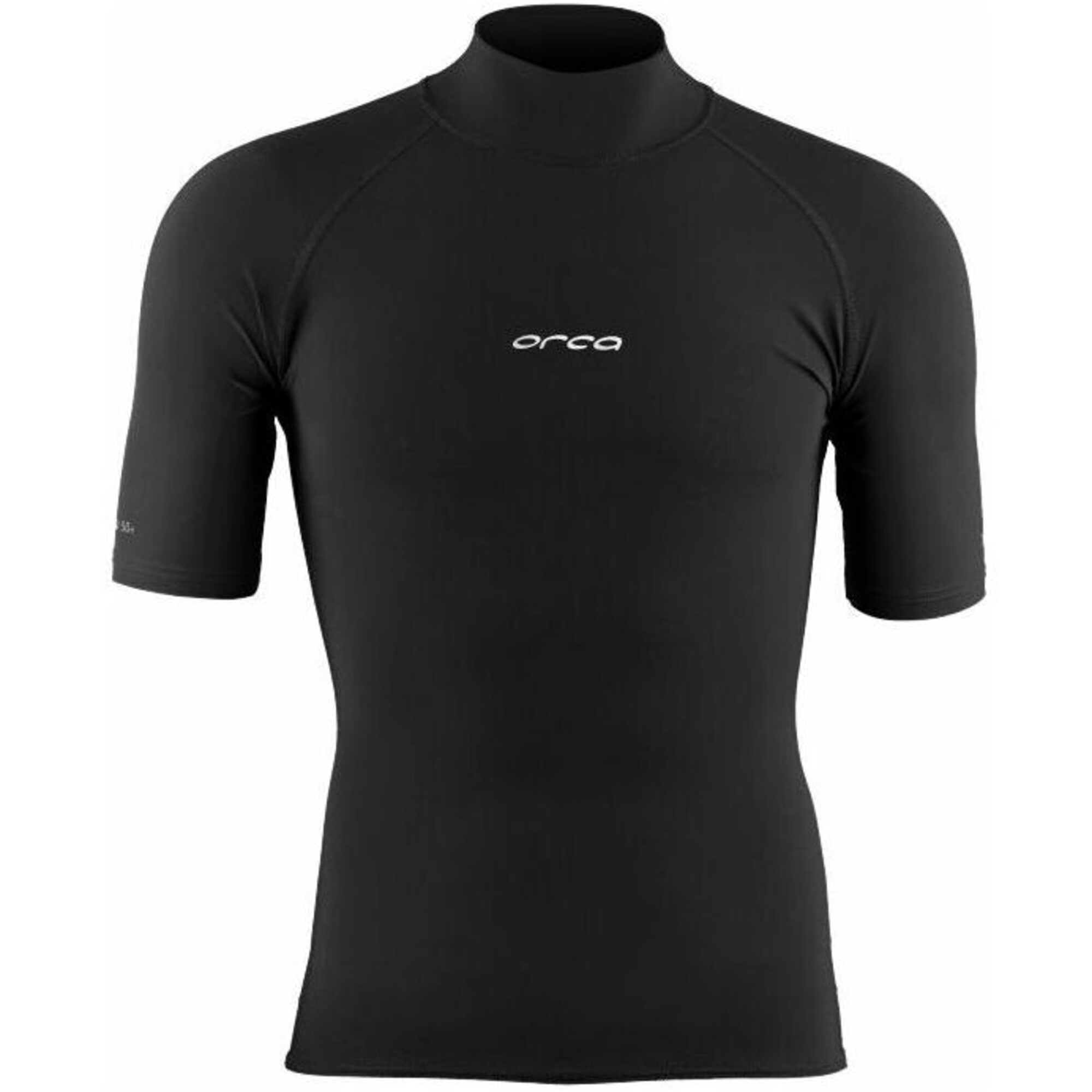 2024 Orca Mens Tango Short Sleeve Rash Vest MAA5 Black Wetsuits